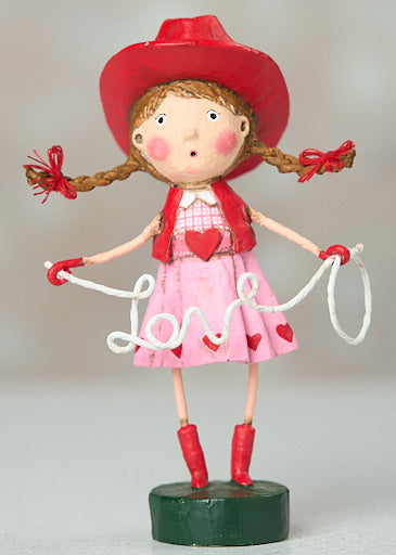 Lori Mitchell Lassoed by Love Cute Cowgirl Figurine | Valentine's Day ...