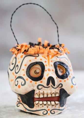 Orly Skelley Bucket Skull - Day of the Dead Decorations