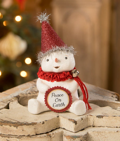 Shine Bright Mini Snowman with Star Wand