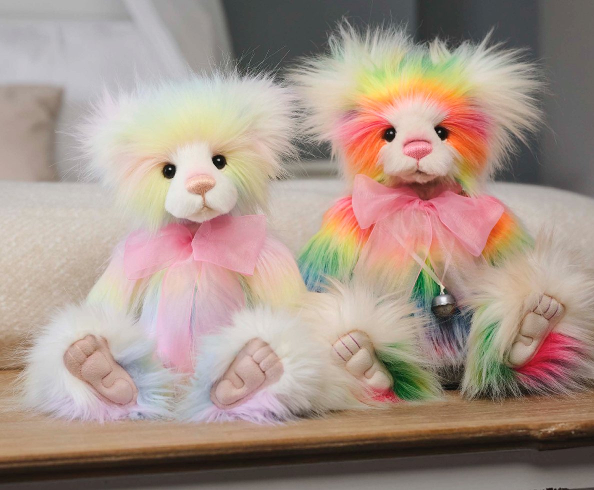 Charlie Bears Rivendell Bear 2026 | Colorful Rainbow Plush Teddy Charlie Bears Rivendell Bear 2026 | Colorful Rainbow Plush Teddy