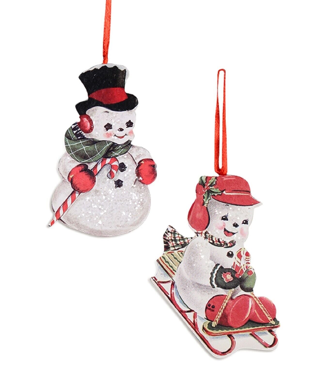 Playful Snowmen Ornaments