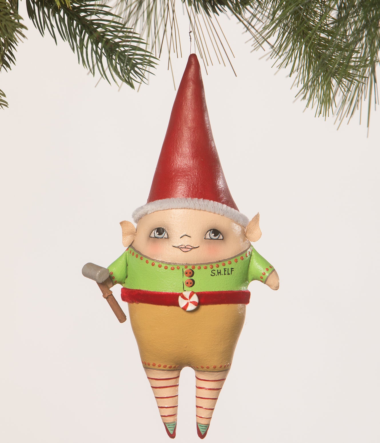 Santa's Helper Elf Ornament by Robin Seeber