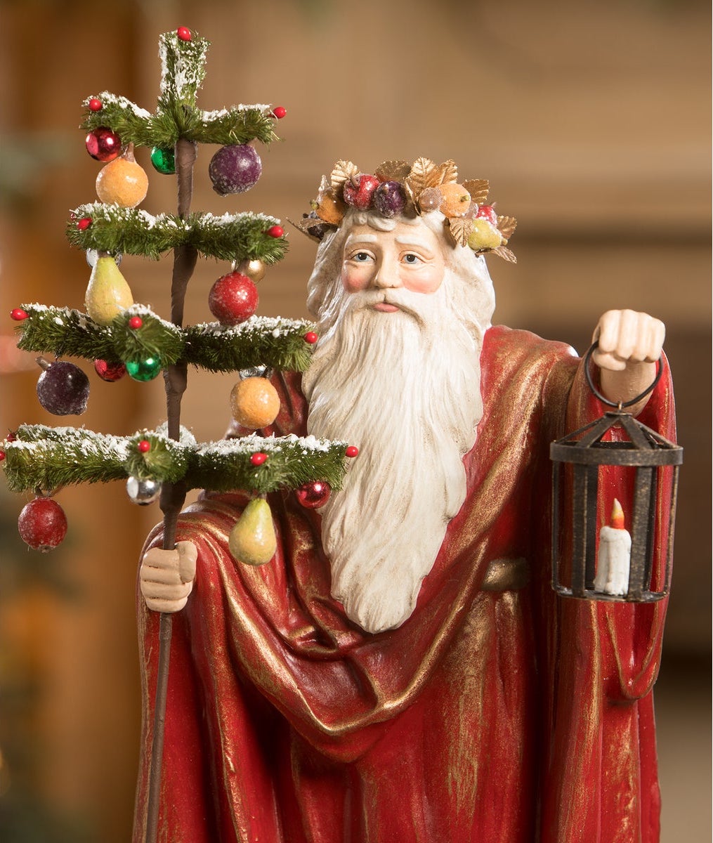 Elegant Lighting the Way Santa with Fruit by Bethany Lowe
