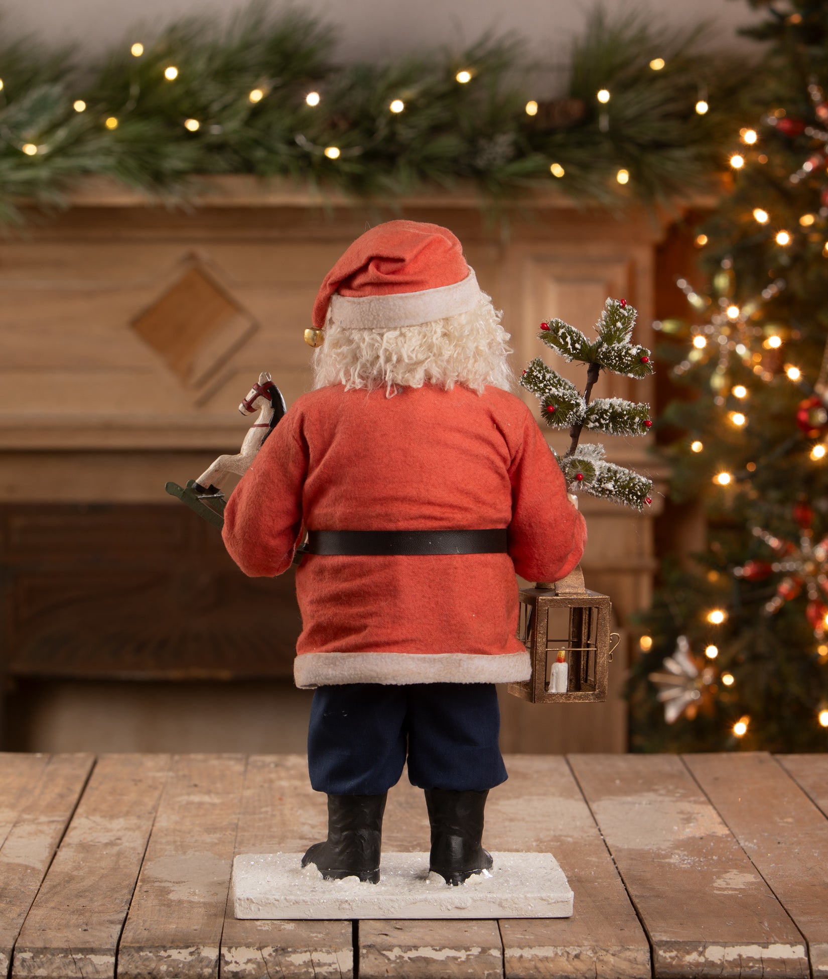 Vintage Santa with Toy Horse