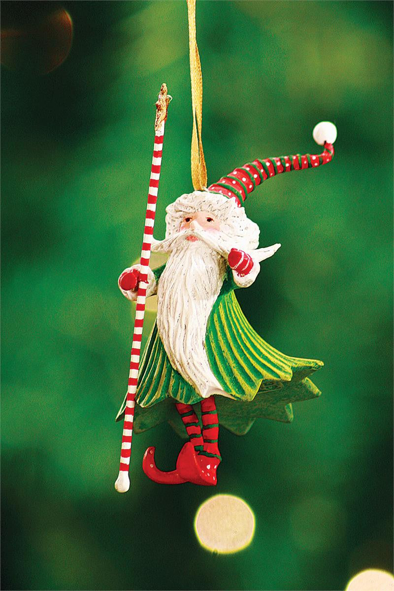 Mini Santa Wizard Ornament