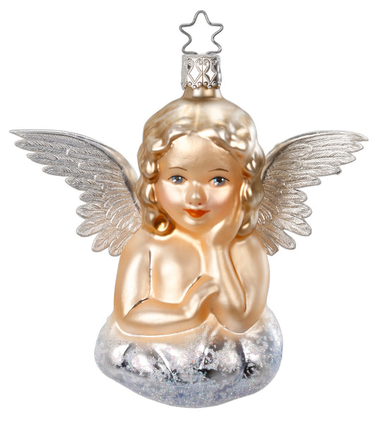 Antique Angel Ornament - Glass Christmas Ornaments | Inge Glass ...