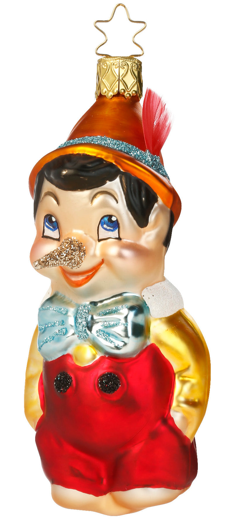 Pinocchio Ornament by Inge Glass