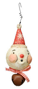 Jingle Bell Snowman Ornament I Johanna Parker - TheHolidayBarn.com
