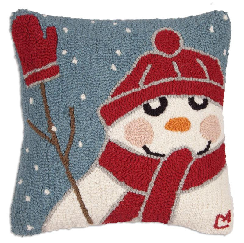 Mitten Snowman Pillow