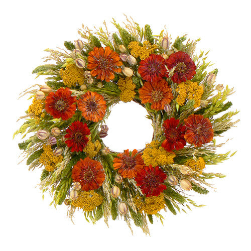 Zinnia Wreath
