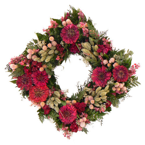 Zinnia Blush Wreath