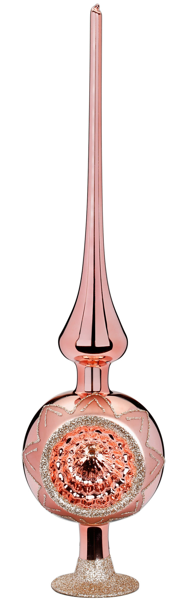 Large Pink Tree Topper Pink Blossom Reflections Finial Tree Topper | Christmas Tree Finials ...