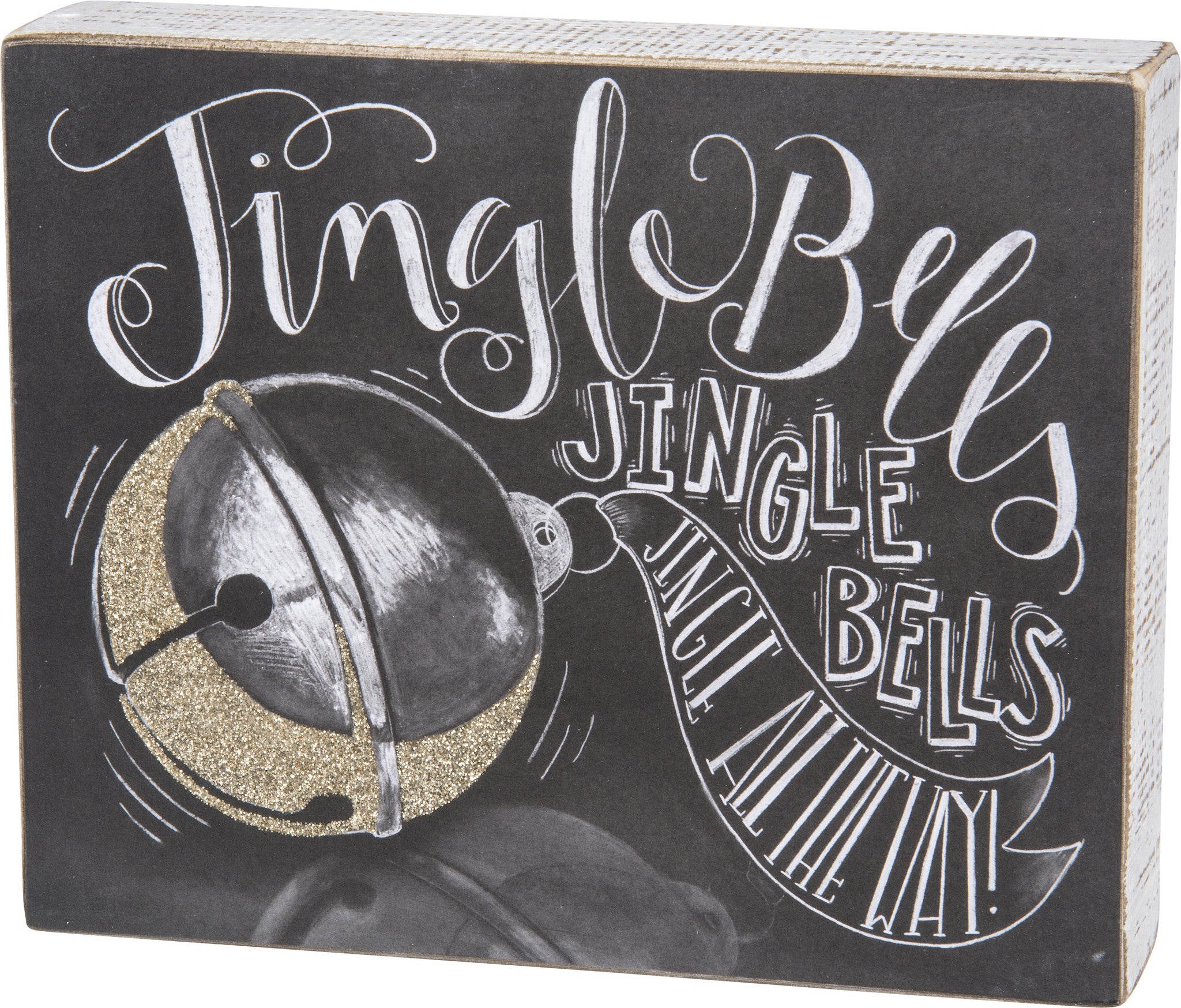 Jingle Bells Christmas Chalk Sign - Caroling Song