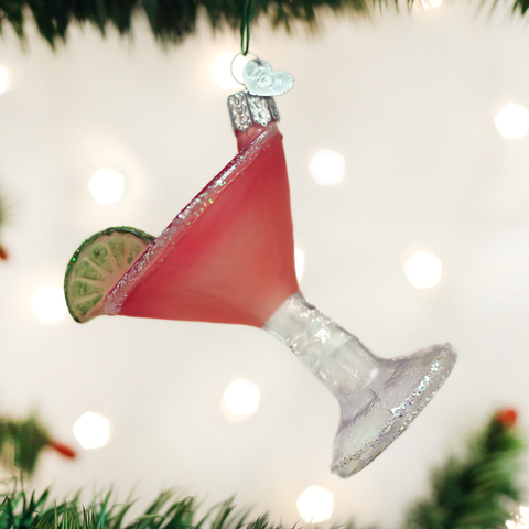 Christmas Martini Glass Ornament 2 Pack