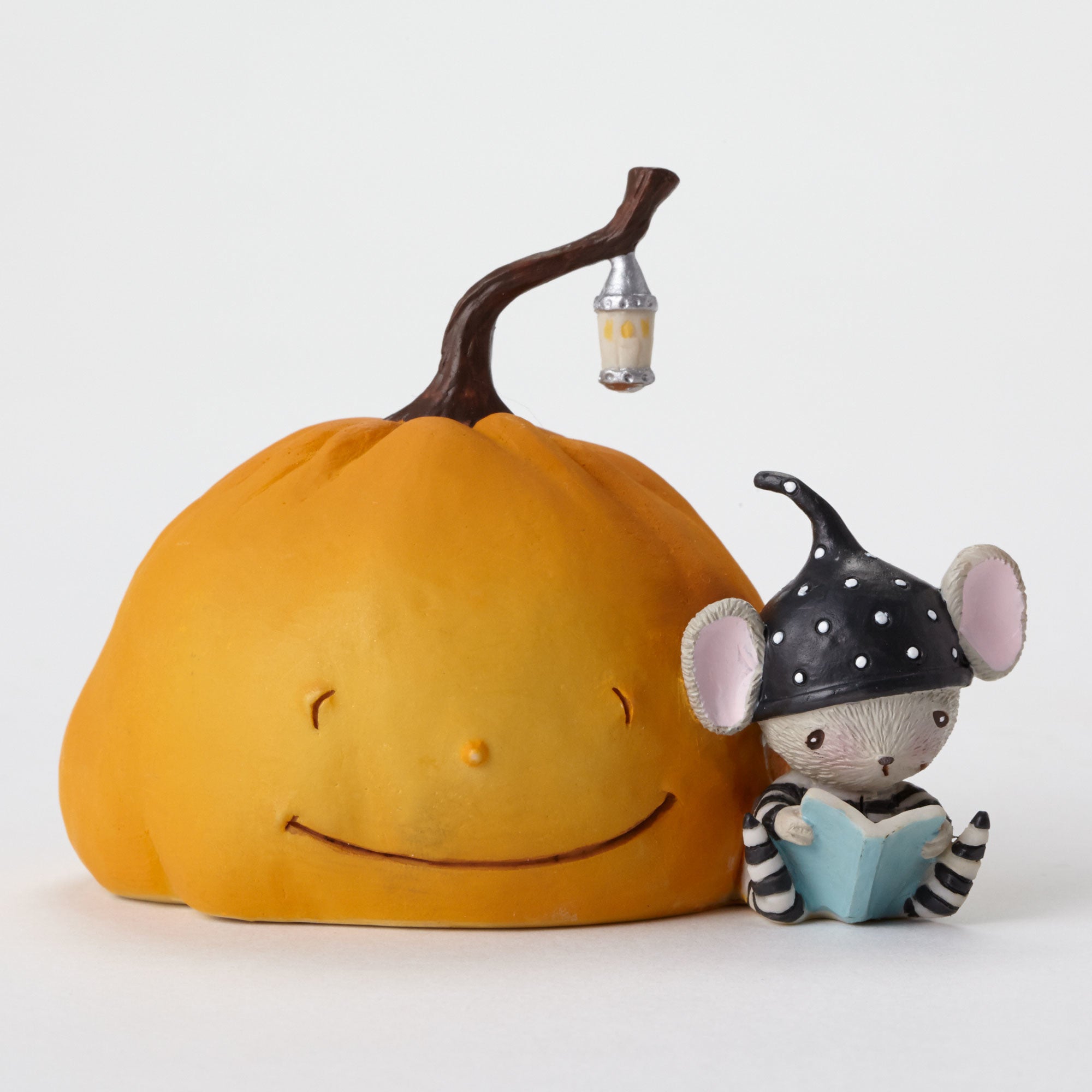 Pumpkin & Mouse Book Buddies Figurine