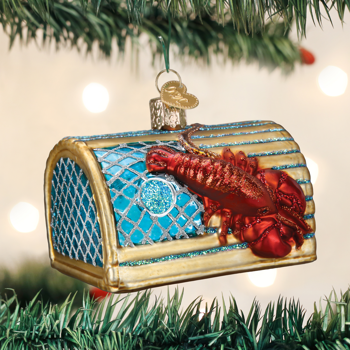 Lobster Trap Ornament - Christmas Ornament 