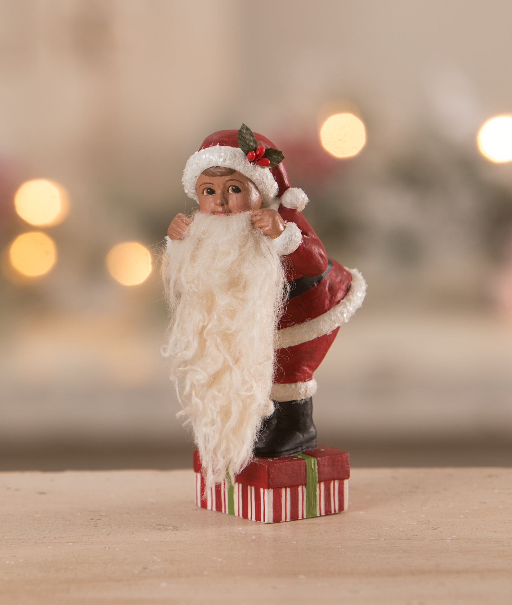 Milo's Santa Dress Up, Bethnay Lowe Christmas Figurine