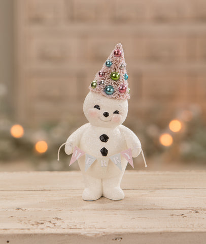 Shine Bright Mini Snowman with Star Wand