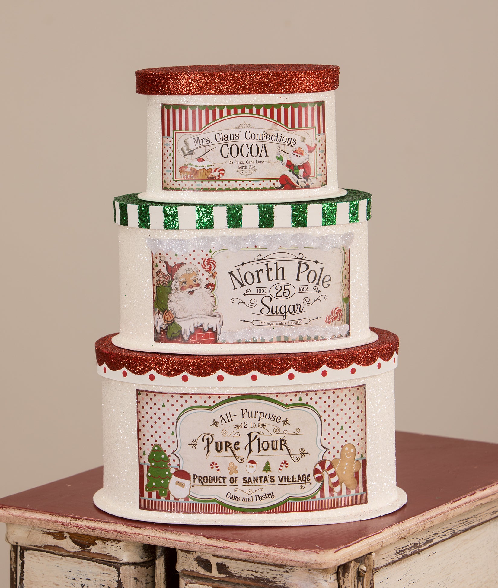 Sweet Tidings Christmas Boxes by Bethany Lowe