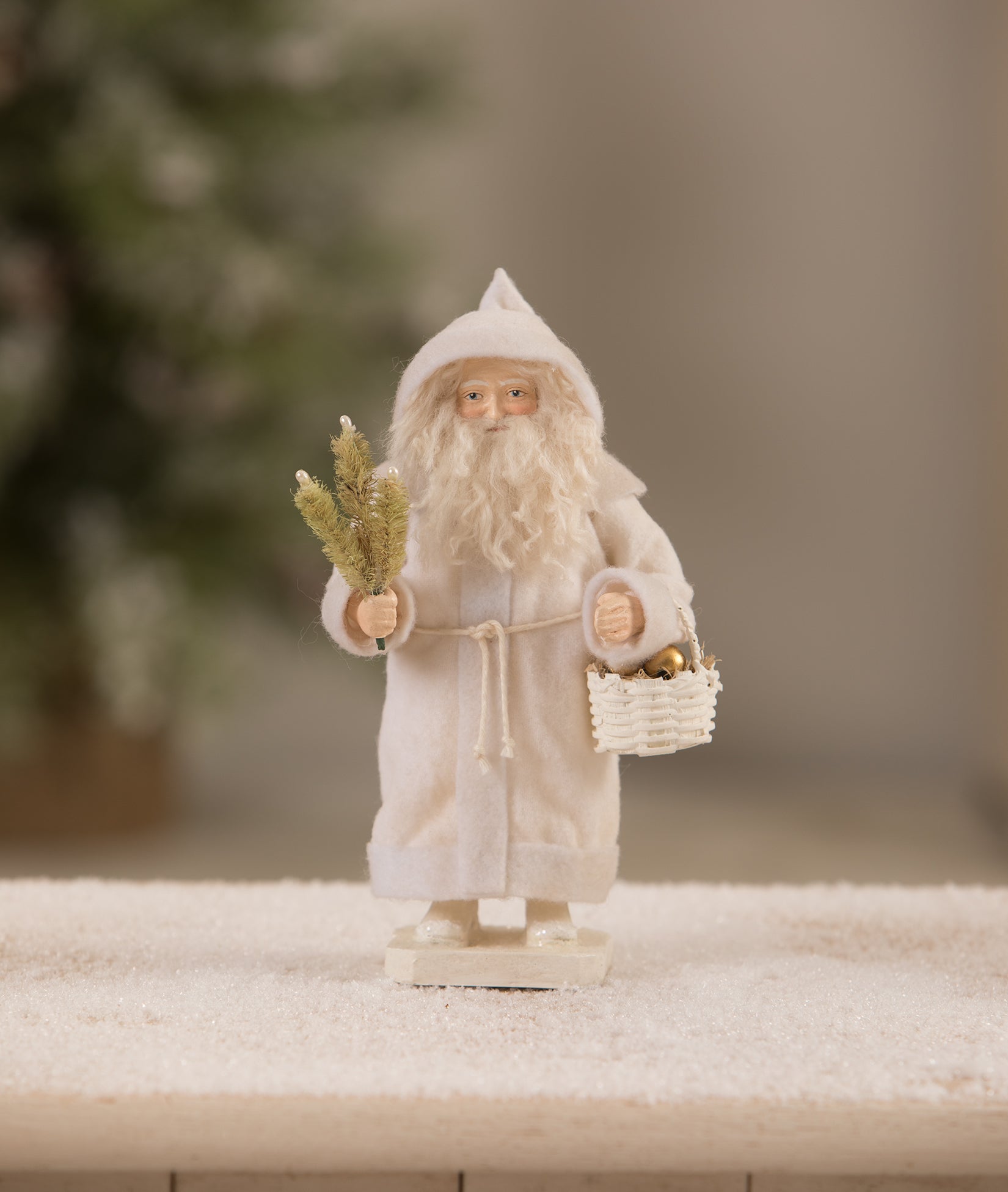 Winter Santa With Basket Winter Santa With Basket
