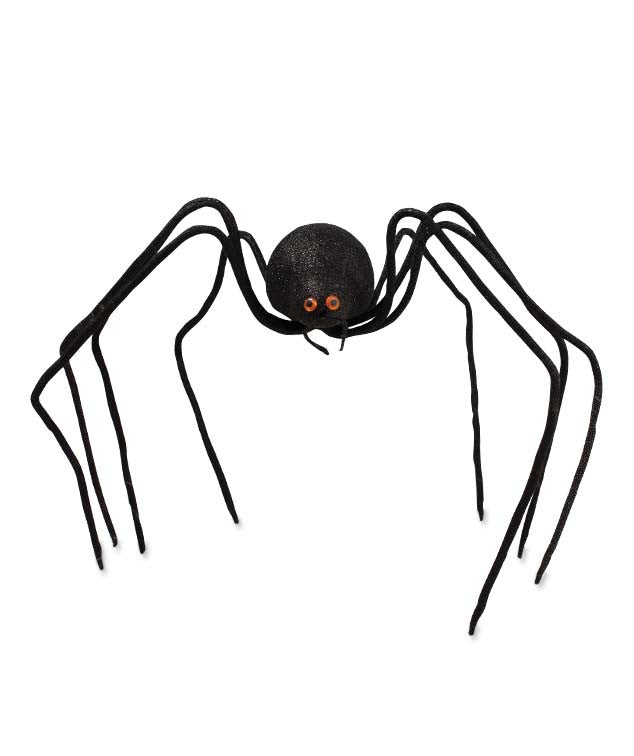 Black Glittered Spider Large