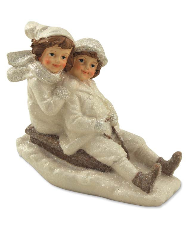 Two Kids On Sled