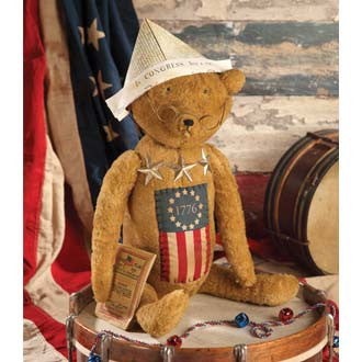 Yankee Doodle Bear Bethany Lowe - TheHolidayBarn.com Yankee Doodle Bear Bethany Lowe - TheHolidayBarn.com
