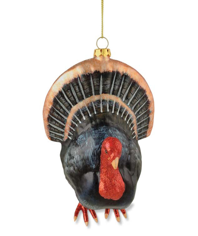 Glass Turkey Ornament