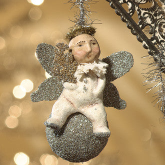 Noel On Glitter Ball Ornament