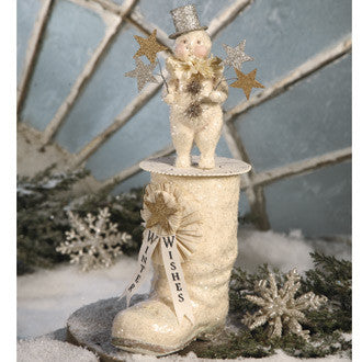 Large Snowman on Boot