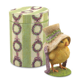Chick in Hat Box