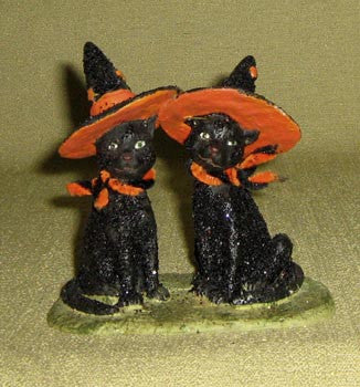 Cats with Witch Hats