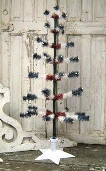 Red White & Blue Feather Tree