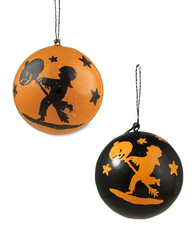 Halloween Child Silhouette Ball Ornaments