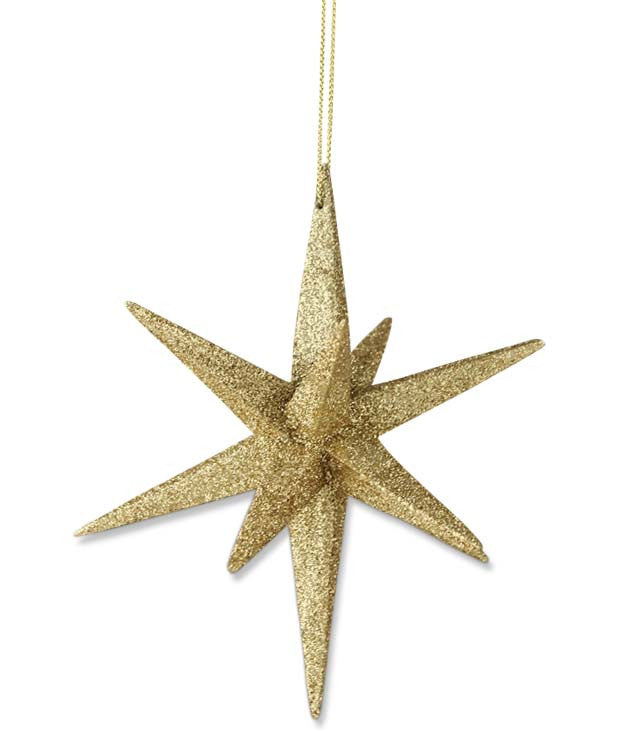 Gold Moravian Star Ornament