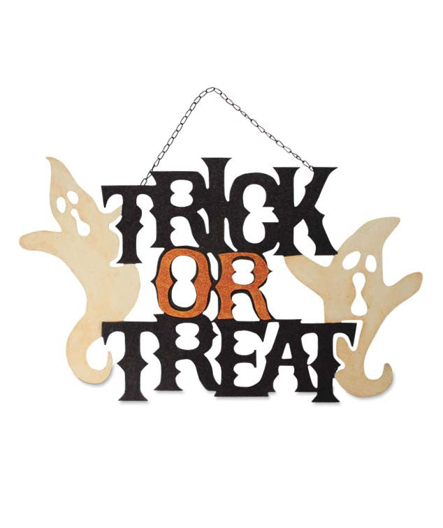 Spooky Trick Or Treat Sign