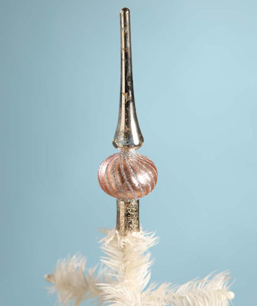 Pink Feather Tree Topper - TheHolidayBarn.com