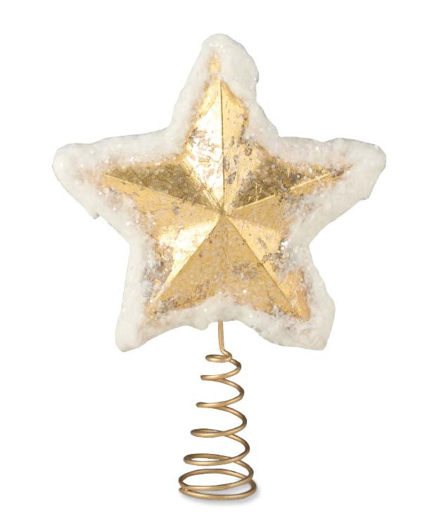 Small Gold Star Tree Topper 