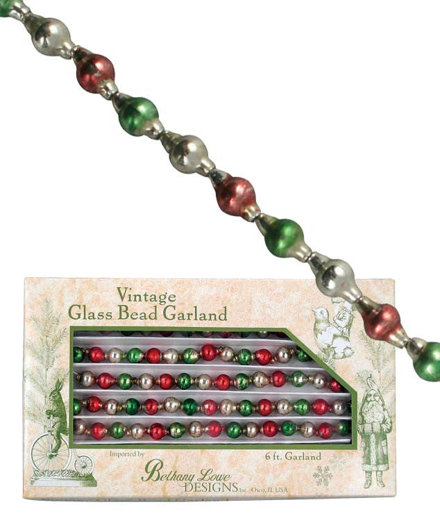 Traditional Christmas Glass Bead Garland