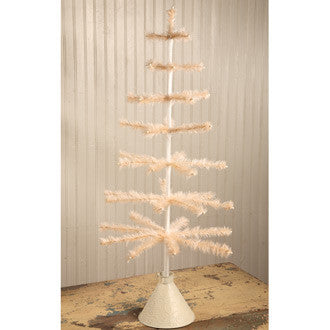 Ivory Tea Stain Feather Tree