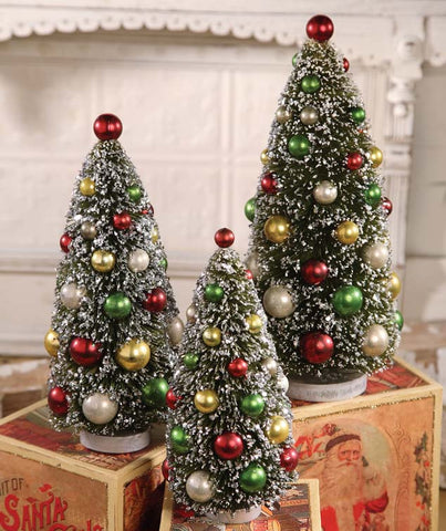 Bethany Lowe Magic Ombre Mini Bottle Brush Trees - Set of 3 – Holiday  Pizzazz