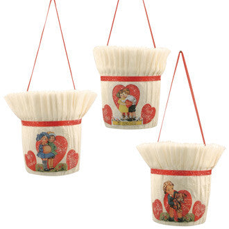 1940's Valentine Candy Bucket