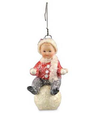 Snowball Boy Christmas Ornament