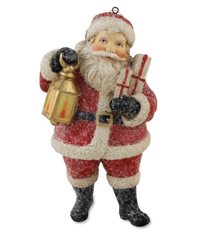  Santa Holding Lantern Ornament