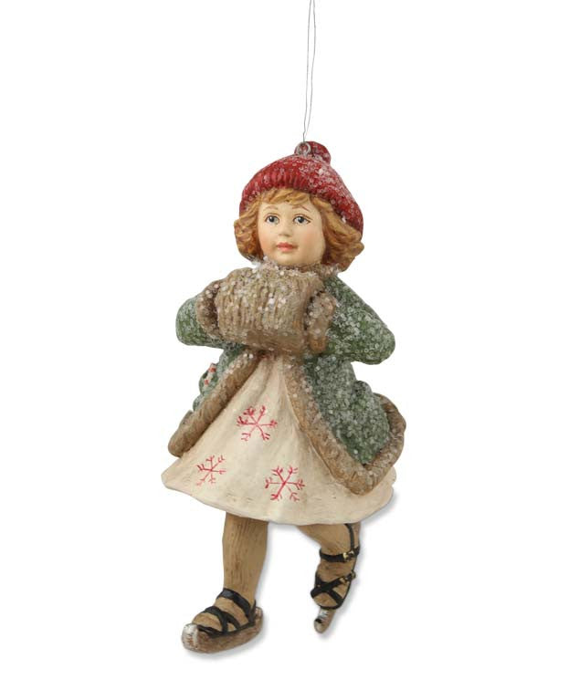 Skating Carrie Ornament | Vintage Style Christmas Ornaments ...