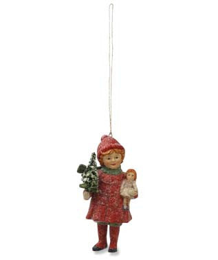 Girl with Doll Ornament