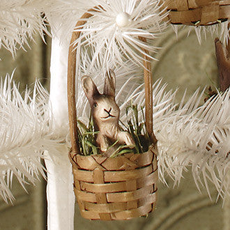 Bunny in Basket Ornament