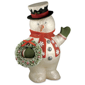 Large Jolly Snowman | Bethany Lowe Designs - TheHolidayBarn.com