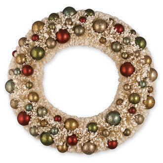 Ivory Wreath with Multi Beads