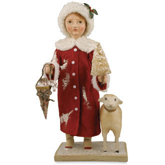 Christmas Girl with Lamb